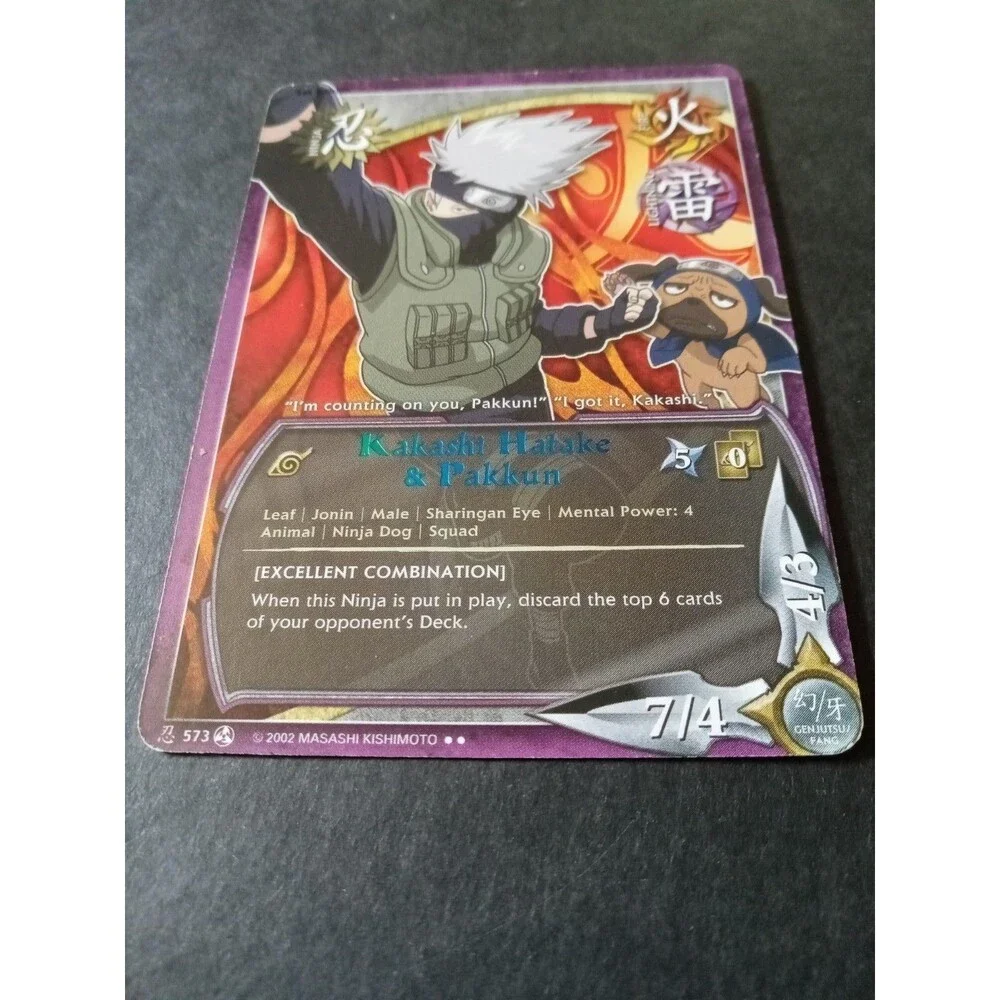 Naruto CCG, Kakashi Hatake Pakkun, 573, Rainbow Letters